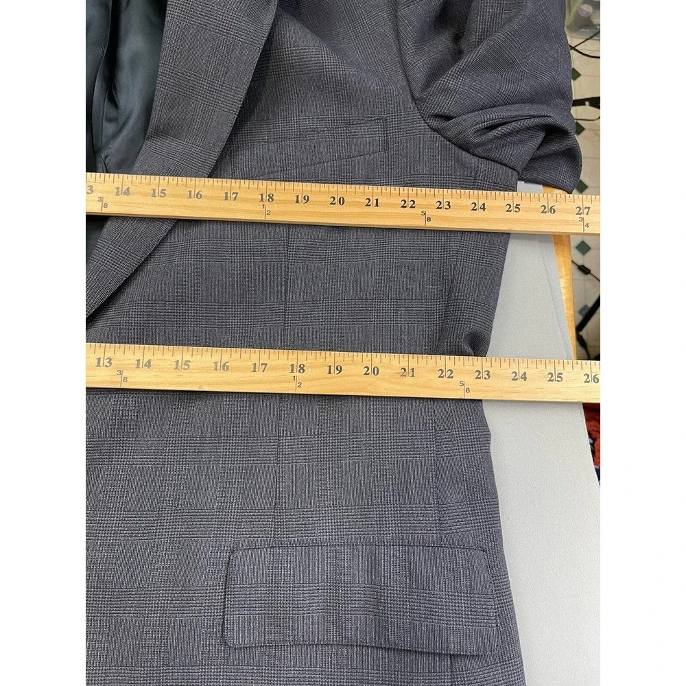 Brooks Brothers Mens Blazer 48 Blue Plaid Wool Wedding Sport Coat‎ Church